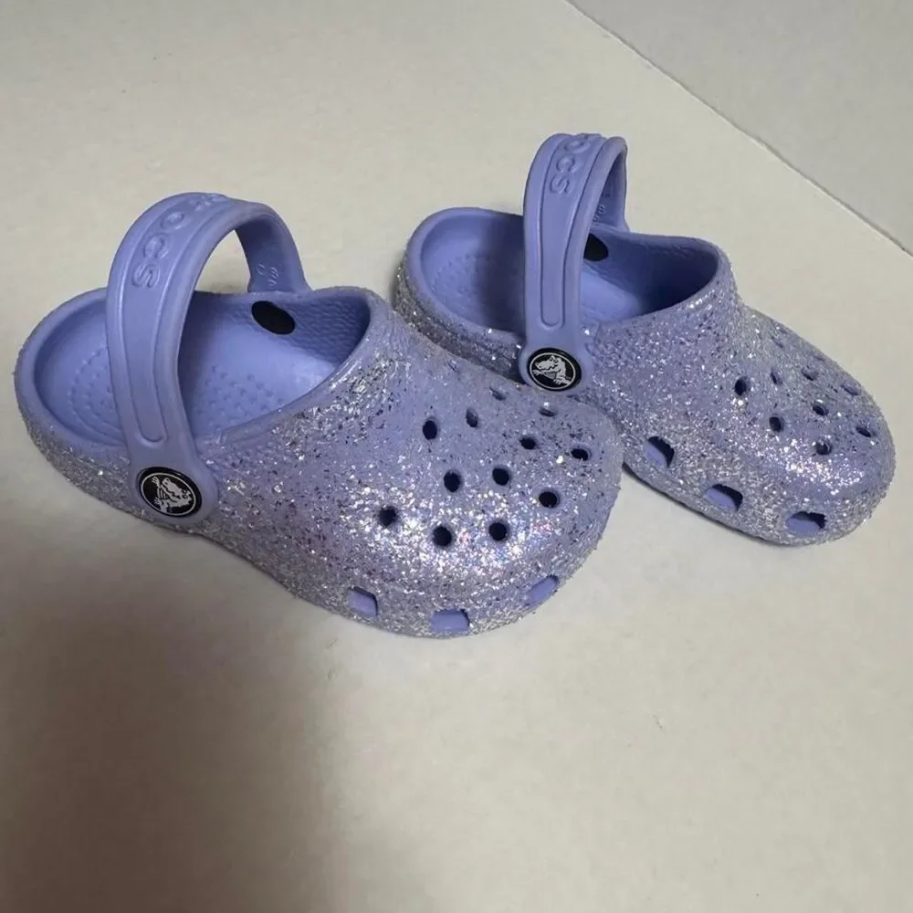 Crocs Women's Purple and Blue Clogs - Picture 3 of 7